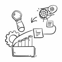 Clean Production symbol with copy space for email newsletters concept as A modern production symbol with ample copy space perfect for email newsletters and digital communications highlig vector