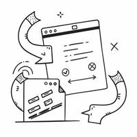 Clean Programming system and code merge icon with space for text and graphics on a white background concept as A modern programming system and code merge icon design featuring space for vector