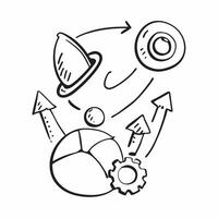 Clean Process improvement icon with copy space on white background concept as A illustration of a process improvement icon with ample copy space on a white background perfect for Set 2 vector