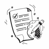 Clean Policy document and pen icon with copy space for social media posts concept as An illustrative policy document and pen icon with copy space tailored for social media posts and digi vector