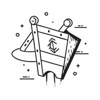 Clean Playground symbol with copy space for educational materials concept as A sleek playground symbol with ample copy space perfect for creating educational materials and resources that vector