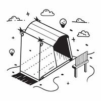 Clean Playground icon with copy space for business presentations concept as A modern playground icon design with generous copy space perfect for enhancing business presentations and slid vector