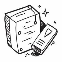 Clean Plain cardboard box and a branding guide symbolizing consistency with ample space for text concept as A plain cardboard box next to a branding guide representing the importance of vector
