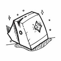 Clean Plain cardboard packaging and a brand logo symbolizing identity with ample space for text concept as Plain cardboard packaging with a brand logo representing the development of br vector