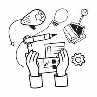 Clean Person and a blueprint of an aircraft symbolizing aerospace design in double exposure with copy space concept as A person blended with a blueprint of an aircraft representing aero vector
