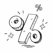 Clean Percentage symbol with copy space for project planning concept as An artistic rendering of a percentage symbol with spacious copy space suitable for project planning goal setting a vector