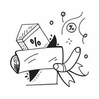 Clean Percentage illustration with blank area for customizable text concept as A creative depiction of a percentage illustration featuring a blank area for customizable text ideal for pr vector