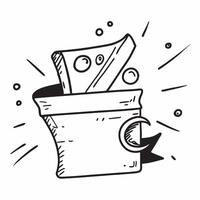 Clean Percentage icon with blank space for custom branding concept as A customizable percentage icon with blank space for adding custom branding elements making it suitable for a variety vector