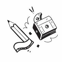 Clean Pencil sharpener and colored pencils icon with copy space for study materials concept as An illustrative pencil sharpener and colored pencils icon design featuring ample space for vector