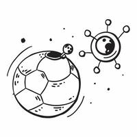 Clean Ozone Molecule and Earth concept as Ozone molecule with Earth and ample space for text representing the chemical nature of ozone and its protective role in Photo Stock Concept vector
