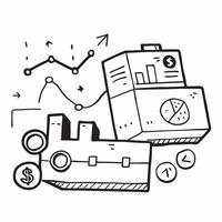 Clean Pallet and a cost saving graph symbolizing inventory cost control in double exposure with copy space concept as A pallet blended with a cost saving graph representing inventory co vector