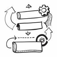 Clean Out of service icon with copy space for infographics concept as An infographic ready out of service icon with copy space designed to convey complex information and technical insigh vector