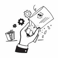 Clean Out of service illustration with copy space for business reports concept as A visually appealing out of service illustration with copy space designed to enhance business reports an vector