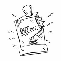 Clean Out of service illustration with copy space for business reports concept as A visually appealing out of service illustration with copy space designed to enhance business reports an Set 2 vector