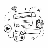 Clean News system and media control icon with copy space for website banners concept as A sleek news system and media control icon with generous copy space suitable for creating eye catc vector