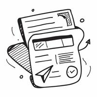 Clean News interface and media analytics icon with blank area for personalized messages concept as A customizable news interface and media analytics icon featuring a blank area for addin vector