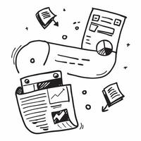 Clean News system and media analytics icon with space for text and graphics on a white background concept as A modern news system and media analytics icon design featuring space for both vector