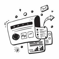 Clean News dashboard and digital media icon with space for text and graphics on a white background concept as A modern news dashboard and digital media icon design featuring space for bo vector