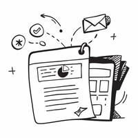 Clean News icon and news feed symbol with copy space for digital marketing concept as An illustrative news icon and news feed symbol with ample copy space tailored for digital marketing vector