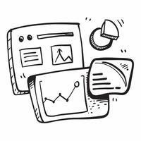 Clean News dashboard and analytics icon with space for text and graphics concept as An iconographic news dashboard and analytics icon design offering ample space for both text and graphi vector