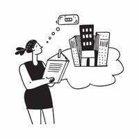 Clean Musician with a sheet of music and a vinyl record symbolizing dreams of musical success with room for text concept as A musician holding a sheet of music and a vinyl record repres vector