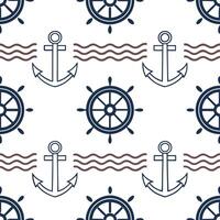 Clean Nautical frame seamless tile pattern with maritime motifs and sea inspired elements concept as Maritime nautical frames create seamless tile patterns with sea inspired motifs addin vector