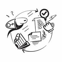 Clean Modern trade symbol with copy space for project planning concept as An artistic rendering of a modern trade symbol with spacious copy space suitable for project planning goal setti Set 7 vector