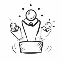 Clean Modern leadership icon with copy space for business presentations concept as A modern leadership icon design with generous copy space perfect for enhancing business presentations a vector