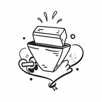Clean Modern food delivery icon with copy space for business presentations concept as A modern food delivery icon design with generous copy space perfect for enhancing business presentat vector