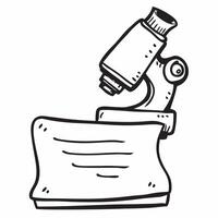 Clean Microscope symbol with blank area for personalized messages concept as A customizable microscope symbol featuring a blank area for adding personalized messages making it suitable f vector