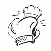 Clean Menu and a chef hat symbolizing culinary expertise with ample space for text concept as A menu and a chef hat representing culinary expertise and the dining experience in restaura vector