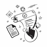 Clean Marketing symbol with space for text and icons on a white background concept as A versatile marketing symbol featuring space for both text and icons on a clean white background per Set 2 vector