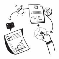 Clean Marketing illustration with copy space for business reports concept as A visually appealing marketing illustration with copy space designed to enhance business reports and presenta Set 2 vector