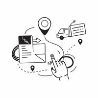 Clean Logistics symbol with copy space for promotional materials concept as A versatile logistics symbol with ample copy space suitable for promotional materials like brochures flyers an vector