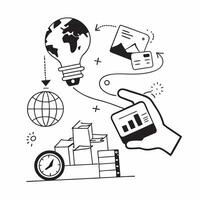 Clean Logistic illustration with copy space for business reports concept as A visually appealing logistic illustration with copy space designed to enhance business reports and presentati Set 5 vector
