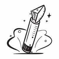Clean Lipstick and makeup remover with space for text and graphics on a clean background concept as A sleek lipstick and makeup remover icon design with ample space for text and graphics vector