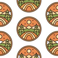 Clean Local folklore scenes and mythical creatures seamless tile pattern with vibrant and earthy tones concept as Vibrant and earthy tones highlight local folklore scenes and mythical cr vector