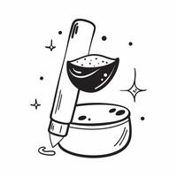 Clean Lip gloss and lip scrub icon with copy space for cosmetic presentations concept as A visually appealing lip gloss and lip scrub icon with ample copy space designed to enhance cosme Set 2 vector