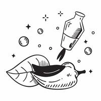 Clean Lip gloss and makeup remover icon with blank space for custom branding concept as A customizable lip gloss and makeup remover icon with blank space for adding custom branding eleme vector