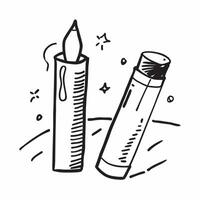 Clean Lip balm and lip liner icon with copy space for infographics concept as An infographic ready lip balm and lip liner icon with ample copy space designed to convey lip care beauty an vector