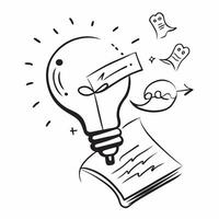 Clean Lightbulb icon with space for text and graphics on a blue background concept as A modern lightbulb icon design featuring space for both text and graphics on a blue background perfe vector