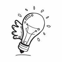 Clean Lightbulb icon with copy space on a gray background concept as A icon image of a lightbulb icon with generous copy space on a gray background ideal for showcasing ideas and innov vector