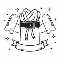 Clean Lederhosen and Sausages concept as Traditional lederhosen with sausages and ample copy space representing the traditional attire and food of Oktoberfest in Photo Stock Concept vector