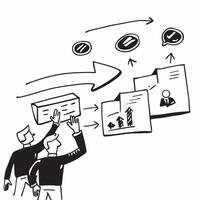 Clean Leadership illustration with copy space for business reports concept as A visually appealing leadership illustration with copy space designed to enhance business reports and presen vector
