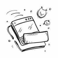 Clean Laptop icon with copy space on a tech themed background concept as A icon image of a laptop icon with generous copy space on a tech themed background ideal for technology and bus vector