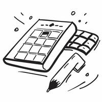 Clean Keyboard and mouse icon with copy space for office presentations concept as A modern keyboard and mouse icon design with generous copy space perfect for enhancing office presentati vector