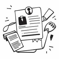 Clean Job application and tie icon with copy space for candidate presentations concept as A visually appealing job application and tie icon with copy space designed to enhance candidate vector