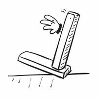 Clean High jump bar and a low jump bar symbolizing challenge and ease with ample space for text concept as A high jump bar and a low jump bar representing high challenge and ease with b vector