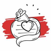 Clean Heart and wedding ring icon with space for text and graphics on a blue background concept as A modern heart and wedding ring icon design featuring space for both text and graphics Set 2 vector