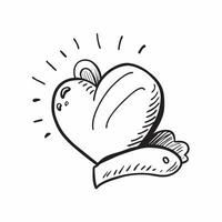 Clean Heart icon with copy space on a blue background concept as A image of a heart icon with ample copy space on a blue background perfect for heart health and cardiovascular wel vector